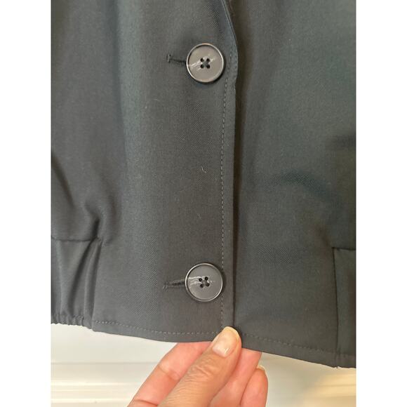 Free People NWT Black Agnes Solid Cropped Jacket Women’s Size Small Retail $298 - Picture 9 of 12